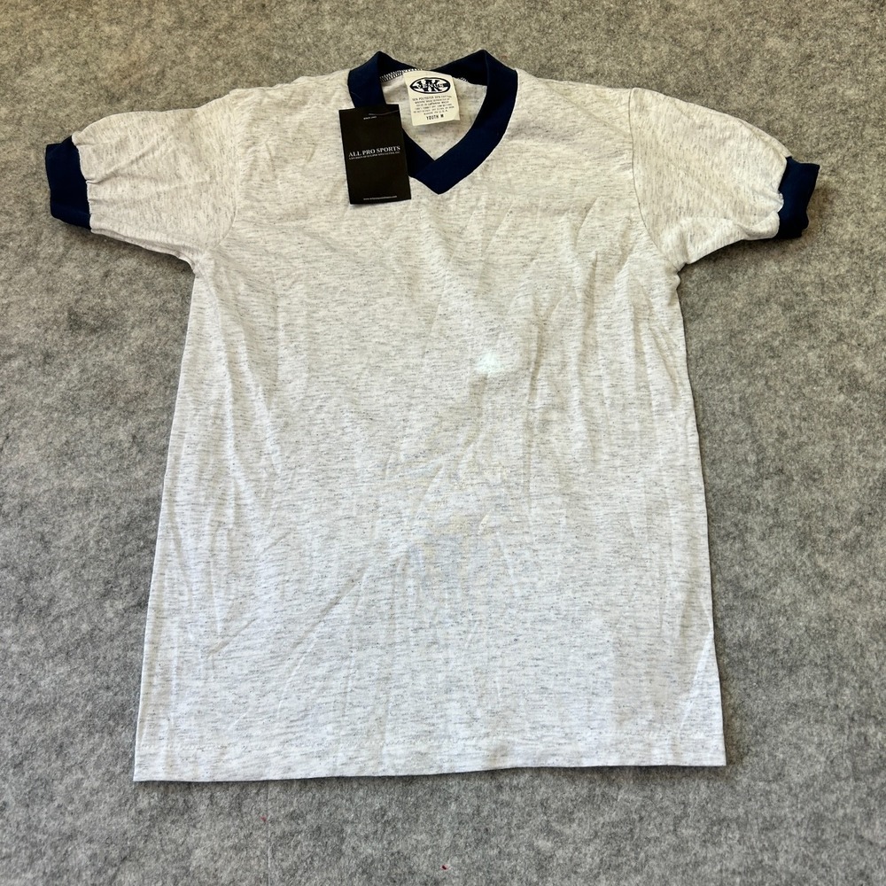 Vintage Venus Blank Shirt Youth Medium - Grey/Blue Polyester/Cotton Blend NWT